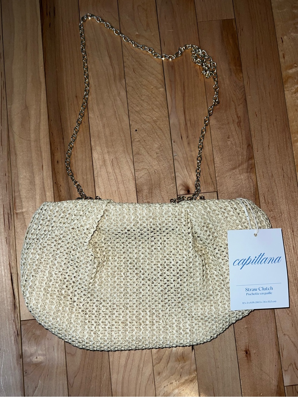 Capittana Oversized Raffia Clutch